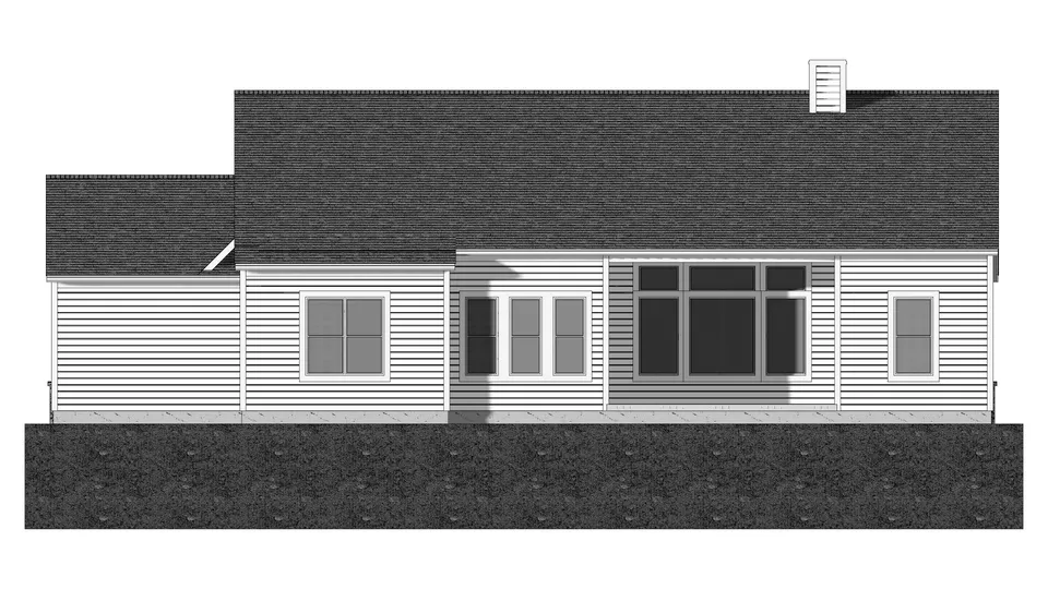 The Addison house plan, exterior view 3